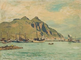 Robert Broadley; Harbour Scene, Hout Bay