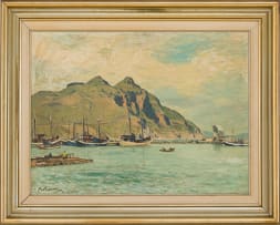 Robert Broadley; Harbour Scene, Hout Bay