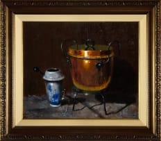 Hennie Griesel; Still Life with Copper Pot