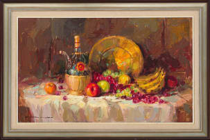 Wessel Marais; Still Life with Fruit