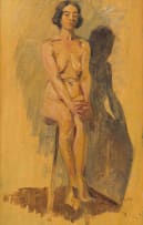 Erich Mayer; Seated Nude