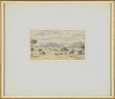 Erich Mayer; Landscape with Trees and Distant Mountains