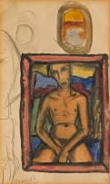 Alexis Preller; Male Nude; Male Nude Study, two