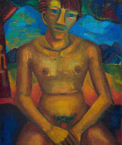 Alexis Preller; Male Nude; Male Nude Study, two