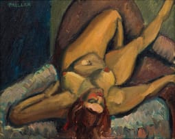 Alexis Preller; Reclining Nude