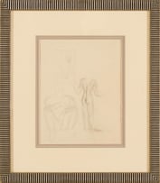 Alexis Preller; Nude Studies (recto); Still Life with Plants (verso)