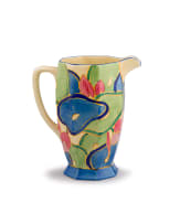 Clarice Cliff; Bizarre Athens jug with 'Blue Chintz' pattern