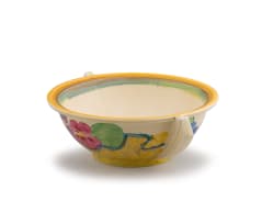 Clarice Cliff; Bizarre bowl with 'Delecia Pansies Bonjour' pattern