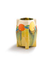 Clarice Cliff; Bizarre Stamford vase with 'Delecia Citrus' pattern