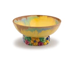 Clarice Cliff; Bizarre bowl with 'My Garden' pattern