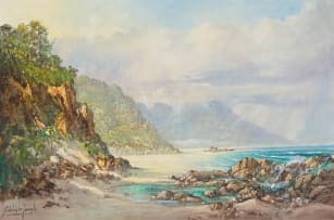 Gabriel de Jongh; Ocean and Rocks