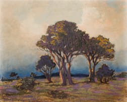 Nita Spilhaus; Trees in a Landscape