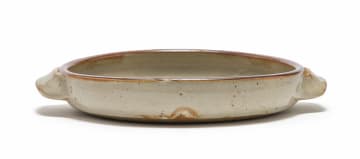 Tim Morris; Double-handled bowls with abstract floral motif, three