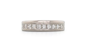 Platinum diamond eternity ring