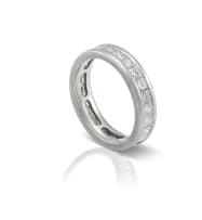 Platinum diamond eternity ring