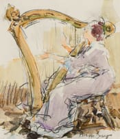 Adriaan Boshoff; The Harp II/Lilac Dress