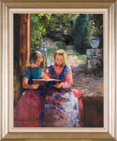 Mari Vermeulen-Breedt; Two Girls Reading