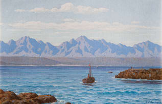 Jan Ernst Abraham Volschenk; Sea And Mountain, Mossel Bay