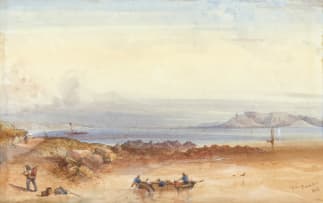 Thomas Bowler; Table Bay from Bloubergstrand