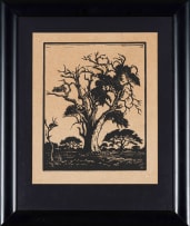 Jacob Hendrik Pierneef; Hardekoolboom, Bosveld N.T (Nilant 74)