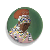 Kalahari Studio; Plate with African woman with headdress