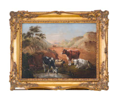 Frederick Timpson I'Ons; A scene near the Kariega River in the Albany District, Grahamstown