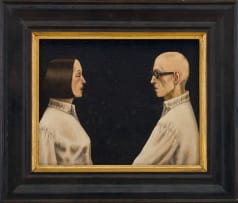 David Dalla Venezia; Uoro e Donna Che Si Quardano (Man and Woman Looking at Each Other)