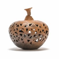 Mpho Mokgatlhe; Vessel with incised decoration