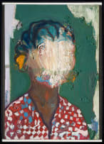 Mostaff Muchawaya; Untitled Portrait (Green)