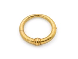 18k yellow gold bangle