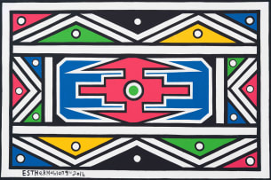 Esther Mahlangu; Untitled (2014)