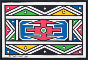 Esther Mahlangu; Untitled (2014)