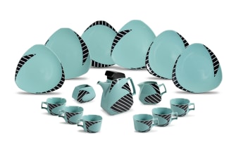 Dorothy Hafner and Rosenthal GmbH; Rosenthal Flash coffee set with 'Frisco' pattern