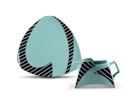 Dorothy Hafner and Rosenthal GmbH; Rosenthal Flash platter and jug with 'Frisco' pattern