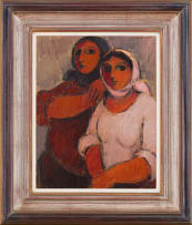 Eleanor Esmonde-White; Friends Wearing Head Scarves