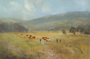 Christopher Tugwell; Landscape with Cattle