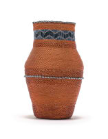 Unknown Artist; Beaded copper vessel