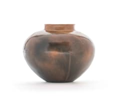 Clive Sithole; Hand-built earthenware vase with incised decoration