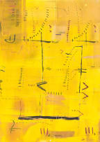 Samson Mnisi; Untitled (Yellow Abstract)