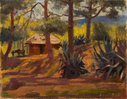 Errol Boyley; Cottage, Tree and Sisal Plant