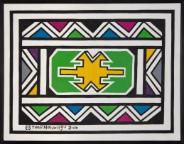 Esther Mahlangu; Untitled