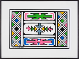 Esther Mahlangu; Untitled 2014