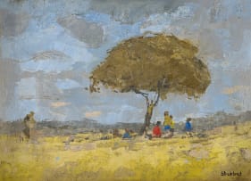 Anthony Strickland; Figures Under a Tree