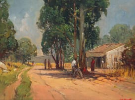 Titta Fasciotti; Country Road with Figures