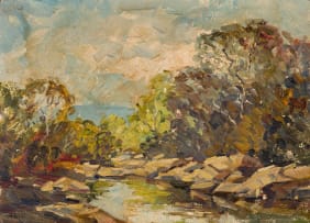 Alan Wolton; River Landscape