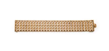 18k yellow gold flat bracelet