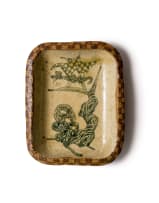 Hylton Nel; Rectangular dish with abstract butterfly and tree