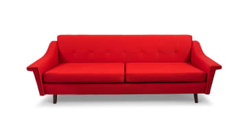 Three-seater upholstered sofa, 20th century