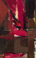 Sidney Goldblatt; Abstract Composition in Red