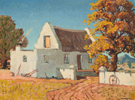 Nils Andersen; Farmhouse with Orange Trees